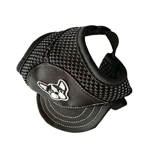 CIYODO Hundewelpen-haustierhut Sonnenschutz Verstellbare Krawatte Und Schirmmütze Schwarz Größe S CIYODO Hundewelpen-haustierhut Sonnenschutz Verstellbare Krawatte Und Schirmmütze Schwarz Größe S von CIYODO