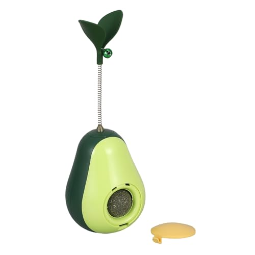 CIYODO Interaktiver Wackelfutterspender für Katzen Avocadoform Katzenspielzeug mit Teaser Stab Stressabbauendes Snack Puzzlespielzeug für Hauskatzen CIYODO Interaktiver Wackelfutterspender für Katzen Avocadoform Katzenspielzeug mit Teaser Stab Stressabbauendes Snack Puzzlespielzeug für Hauskatzen von CIYODO