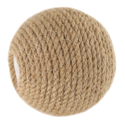 CIYODO Interaktives Katzenspielzeug aus Sisal mit Löchern Stabiler Kratzball für Katzen und Kätzchen und Sicheres für Drinnen Kauen CIYODO Interaktives Katzenspielzeug aus Sisal mit Löchern Stabiler Kratzball für Katzen und Kätzchen und Sicheres für Drinnen Kauen von CIYODO