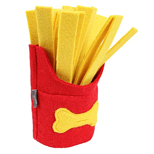 CIYODO Interaktives Training Kauspielzeug Form von Frites Fördert die Langeweile aus Hautfreundlichem Filz für Kleine Fördert das Langsame Fressen CIYODO Interaktives Training Kauspielzeug Form von Frites Fördert die Langeweile aus Hautfreundlichem Filz für Kleine Fördert das Langsame Fressen von CIYODO