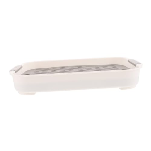 CIYODO Kaninchentoilette Rechteckig Hamstertoilette Für Kleintiere Hasentoilette Mit Erhöhtem Zaun Kaninchen-trainingstöpfchen Leicht Zu Reinigen CIYODO Kaninchentoilette Rechteckig Hamstertoilette Für Kleintiere Hasentoilette Mit Erhöhtem Zaun Kaninchen-trainingstöpfchen Leicht Zu Reinigen von CIYODO