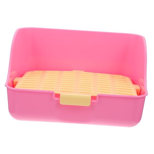 CIYODO Kasten Kaninchentoilette Mülleimer Tierstreu Für Kaninchen Drinnen Haustier Trainingstoilette Für Kaninchen Tiere Töpfchen Trainingstoilette Häschen Toilette Wurf Ecke Rosa Plastik CIYODO Kasten Kaninchentoilette Mülleimer Tierstreu Für Kaninchen Drinnen Haustier Trainingstoilette Für Kaninchen Tiere Töpfchen Trainingstoilette Häschen Toilette Wurf Ecke Rosa Plastik von CIYODO