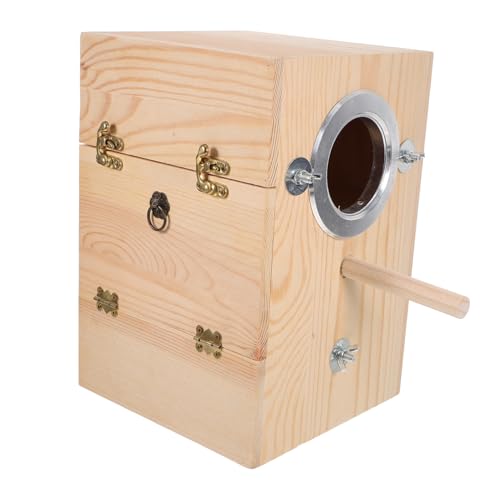 CIYODO Sittich Nistkasten Holz Vogelhaus Vogelnest Zuchtkasten Wetterfester Nistkasten Papageien Nistzubehör CIYODO Sittich Nistkasten Holz Vogelhaus Vogelnest Zuchtkasten Wetterfester Nistkasten Papageien Nistzubehör von CIYODO