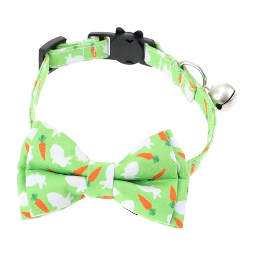 CIYODO Katzenhalsband Katze Fliege Kaninchen-Dekor welpen zubehör zarter Kätzchen Bowknot dekorativer Katzenschleifenknoten Hase schmücken Katzenkreis Krawatte Polyester von CIYODO