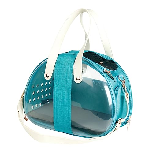 CIYODO Katzenhandtasche Träger Outdoor-katzentasche Katzentragerucksack Erweiterbar Tragetasche Für Katzen Haustier Wanderrucksäcke Katzentransporter Katzenbedarf Katzenkapsel Blau von CIYODO
