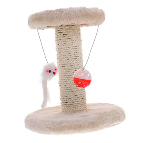 CIYODO Doppelschichtiger Katzenkletterturm Sisal-kratzbaum-Plattformen Für Hauskatzen Katzenmausfell Katzenkratzbaum Dekorativer Kätzchen-kratzbaum von CIYODO