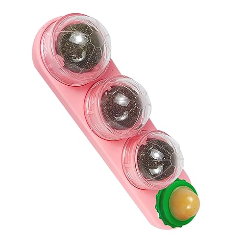 CIYODO Katzenminze-Ball Katzenminzekugeln Für Die Katzenwand Katze Katzenminze Spielzeug Kauspielzeug Katzenknöchellecker Kittles Katzenleckereien Kätzchenspielzeug Rosa CIYODO Katzenminze-Ball Katzenminzekugeln Für Die Katzenwand Katze Katzenminze Spielzeug Kauspielzeug Katzenknöchellecker Kittles Katzenleckereien Kätzchenspielzeug Rosa von CIYODO