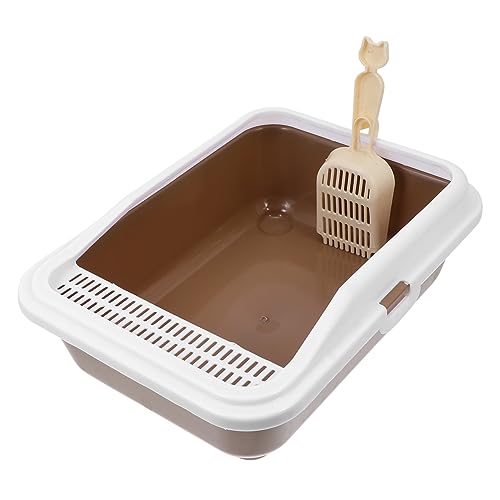 CIYODO Katzentoilette mit Splash Design Kätzchen Box aus Langlebigem Sandschaufel für Optimale und Frische Luftzirkulation Mittelgroß CIYODO Katzentoilette mit Splash Design Kätzchen Box aus Langlebigem Sandschaufel für Optimale und Frische Luftzirkulation Mittelgroß von CIYODO