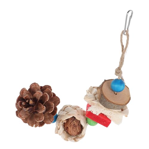 CIYODO Kauspielzeug zum Aufhängen für Papageien Vogelkäfig-Spielzeug Kauspielzeug aus Holz für Vögel sicher und langlebig CIYODO Kauspielzeug zum Aufhängen für Papageien Vogelkäfig-Spielzeug Kauspielzeug aus Holz für Vögel sicher und langlebig von CIYODO