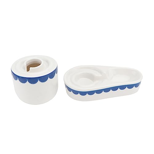 CIYODO Keramische Trinkschale Für Haustiere Kreative Wassertrinkschale Für Kaninchen Haustier Wasserbehälter Ideal Für Kleintiere Und Nager Blauer Wasserbehälter CIYODO Keramische Trinkschale Für Haustiere Kreative Wassertrinkschale Für Kaninchen Haustier Wasserbehälter Ideal Für Kleintiere Und Nager Blauer Wasserbehälter von CIYODO