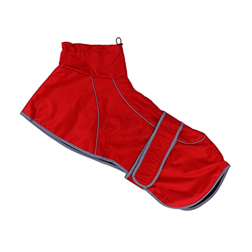CIYODO Haustier-Regenmantel Hunde-Outdoor-Mantel Für Hunde Reflektierende Streifen Rot 3XL CIYODO Haustier-Regenmantel Hunde-Outdoor-Mantel Für Hunde Reflektierende Streifen Rot 3XL von CIYODO