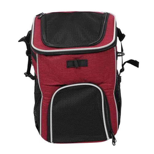 CIYODO Kleiner Hunde-Rucksack mit Atmungsaktivem Mesh Abnehmbarem Fahrradhalter Reißfestem Material und Faltbarem Design Ergonomischer Sicherer Outdoor-Abenteuer und von CIYODO