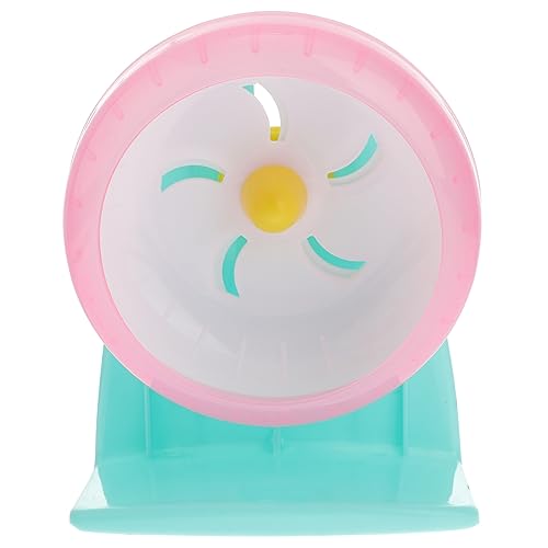 CIYODO Kleines Haustier Laufrad mit Halterung Hamster Laufspielzeug für Gesunde Bewegung für Hamster Mäuse und Andere Kleintiere Zufälligen Erhältlich Zufällige Farbe von CIYODO