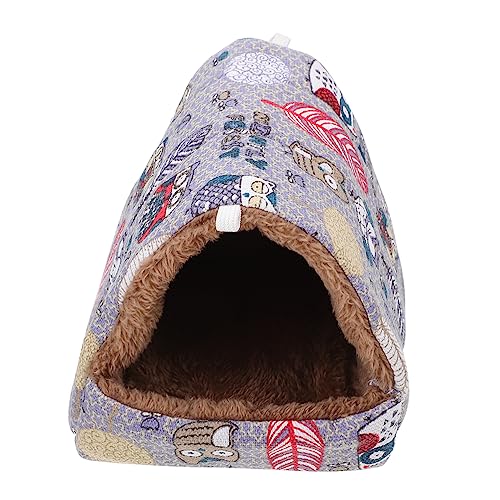CIYODO Kleines Haustier Nest für Hamster und Warmes Schlafnest mit Schönem Design und Cartoon für Winter und Privatsphäre von CIYODO