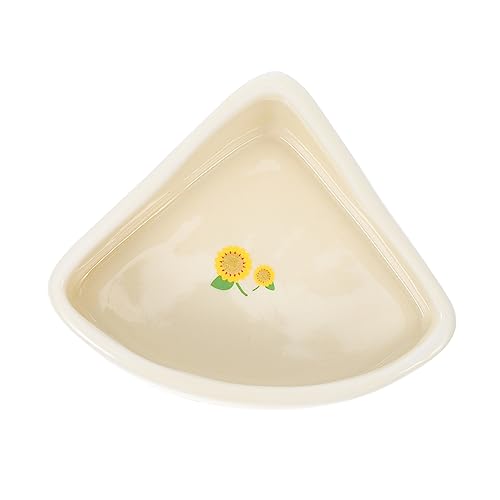 CIYODO Kleintier Futterschale aus Keramik rutschfeste Hamster Futter und Trinkschale Praktische für Meerschweinchen und Andere Haustiere Spülmaschinenfest Langlebig und Pflegeleicht von CIYODO