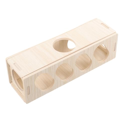 CIYODO Kleintier Hideout aus Holz für Hamster und Nager Stabiler Tunnel für Kleine Haustiere und Rückzug Glatt und Sicher CIYODO Kleintier Hideout aus Holz für Hamster und Nager Stabiler Tunnel für Kleine Haustiere und Rückzug Glatt und Sicher von CIYODO