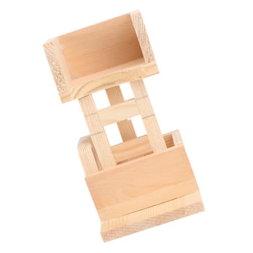 CIYODO Kleintier Holzspielzeug mit Kletterleiter Plattform für Hamster Ratten und Meerschweinchen für Käfige und Nester Fördert Aktivität und Bewegung von CIYODO