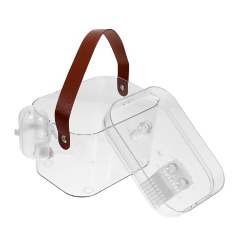 CIYODO Kleintier Transportkäfig für Hamster und Meerschweinchen Tragbare Haustiertrage mit Wasserflasche Belüftet und Leicht zu Reinigen Vielseitig Einsetzbar für Zuhause und Unterwegs von CIYODO