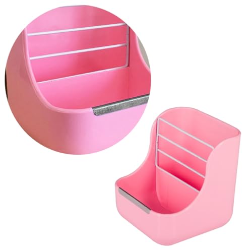 CIYODO Kleintierfutterstation für Meerschweinchen Rosa Futter und Wassernapf aus Lebensmittelechtem Kunststoff für Kleine Verhindert das Verschütten von Futter CIYODO Kleintierfutterstation für Meerschweinchen Rosa Futter und Wassernapf aus Lebensmittelechtem Kunststoff für Kleine Verhindert das Verschütten von Futter von CIYODO