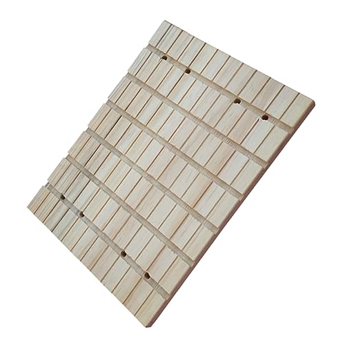 CIYODO Hamster En Spielzeug Natürliches Holz Kratzbrett Haustier Schleifspielzeug Beige von CIYODO
