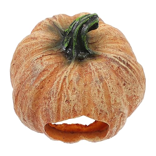 CIYODO Reptilien-Kürbis-Versteck Höhle Gecko-Versteck Halloween-Reptilien- Schlangenversteck Harz-Versteck für Haustier-Schildkröten CIYODO Reptilien-Kürbis-Versteck Höhle Gecko-Versteck Halloween-Reptilien- Schlangenversteck Harz-Versteck für Haustier-Schildkröten von CIYODO