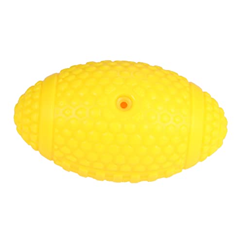 CIYODO Latex Hundespielzeug Rugbyball Robustes Kauspielzeug Flexibles American Football Form Interaktives Apportierspielzeug für Kleine und Mittelgroße Hunde zur Zahnpflege und von CIYODO