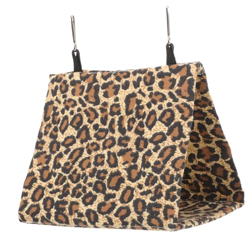 CIYODO Warmes Hamsterhausbett Haustiernest Bett Für Ratten Eichhörnchen Meerschweinchen 16 X 16 X 13 cm Leopardenmuster Bequem von CIYODO