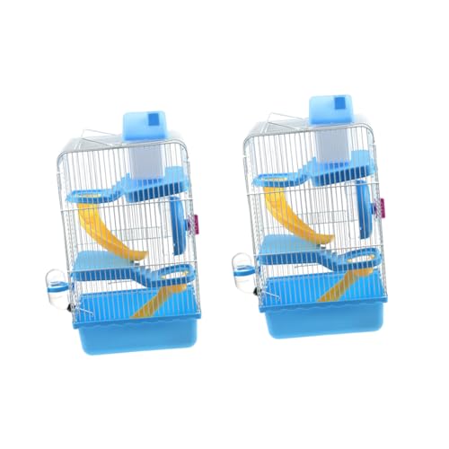 CIYODO Meerschweinchen-Spielhaus Hamster käfig Hamster cage hamsterkäfige Hamsterhaus Blau Häuser Haustier Größe Verstecke Zwinger Hamster Habitat Fell meerschweinchen lebensraum Blue von CIYODO