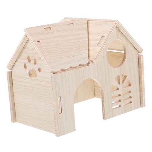 CIYODO Hamster Haus Aus Holz Meerschweinchenversteck Hamsterversteck Für Kleine Haustiere Verschleißfestes Rattenhaus Hamsterkäfig Zubehör CIYODO Hamster Haus Aus Holz Meerschweinchenversteck Hamsterversteck Für Kleine Haustiere Verschleißfestes Rattenhaus Hamsterkäfig Zubehör von CIYODO