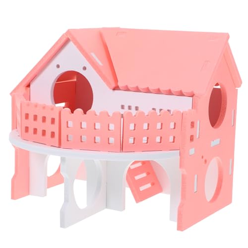 CIYODO Spielhaus Für Meerschweinchen Und Hamster Versteck Aus Holz Komfortabel Und Warm Geeignet Als Spielzeug Und Zubehör Für Kleine Tiere von CIYODO