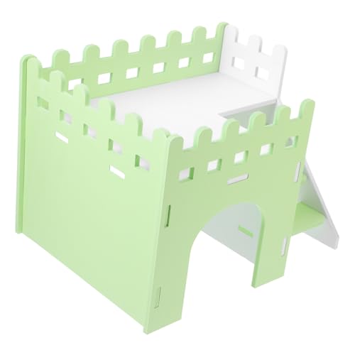 CIYODO Meerschweinchenheim klein winzig Meerschweinchen Heu Hütte Verstecke Hamster käfig Hamster cage ratten käfig hamsterkäfig Eichhörnchenkäfig Hamsterversteck Hamsterversorgung PVC von CIYODO