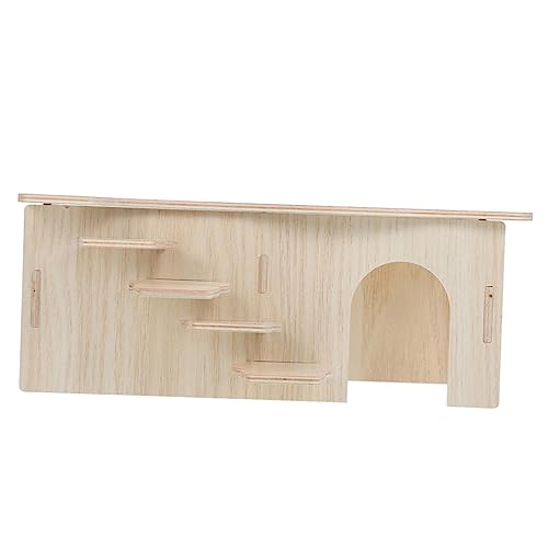 CIYODO Meerschweinchen Haus Holz Schlafhöhle Spielzeug Für Kleine Haustiere Bissfestes Käfig-versteck Mit Rampe Für Hamster Chinchilla Rennmaus CIYODO Meerschweinchen Haus Holz Schlafhöhle Spielzeug Für Kleine Haustiere Bissfestes Käfig-versteck Mit Rampe Für Hamster Chinchilla Rennmaus von CIYODO
