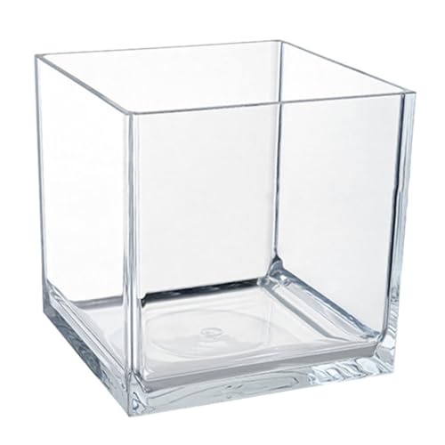 CIYODO Mini-Fischtank, Schreibtischbehälter, transparente Kunststoffbehälter, Aquarium-Tank-Schüssel, Starter-Aquarium, kleiner Kunststoffbehälter, multifunktional, Aquarium-Tankdekoration, Glas-PC von CIYODO