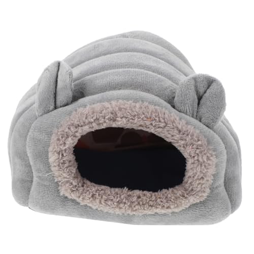 CIYODO Mini Hamster Nest Haustier kleines tierbett Hamsterhaus drinnen Plüsch Hamsterspielzeug Hamsterversteck für Kleintiere Tragbares Hamsternest Stoff Grey CIYODO Mini Hamster Nest Haustier kleines tierbett Hamsterhaus drinnen Plüsch Hamsterspielzeug Hamsterversteck für Kleintiere Tragbares Hamsternest Stoff Grey von CIYODO
