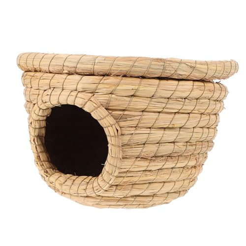 CIYODO Natürliche Gras Hütte für Kaninchen und Kleintiere Handgefertigtes Nest aus Stroh Atmungsaktives und Sicheres für Hamster Chinchillas Meerschweinchen und Andere Haustiere CIYODO Natürliche Gras Hütte für Kaninchen und Kleintiere Handgefertigtes Nest aus Stroh Atmungsaktives und Sicheres für Hamster Chinchillas Meerschweinchen und Andere Haustiere von CIYODO