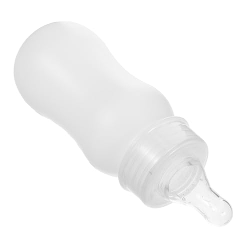 CIYODO Nuckelflasche milchspender Haustierfutterflasche Ziegenmilchfutterautomat Ziegen-Säugenippel Kleine Tierlammflasche Katze fütterung Flasche Kleiner Futterautomat Plastik Weiß von CIYODO