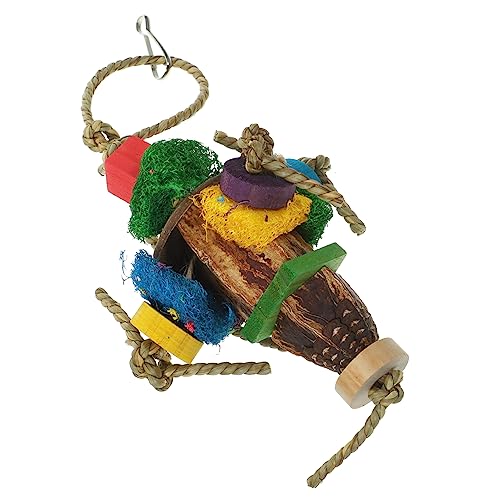 CIYODO Hängendes Papageienspielzeug Vogel-beißspielzeug Bissfestes Holzspielzeug Für Haustiervögel Zubehör Für Sittichkäfige Kauspielzeug Für Vögel CIYODO Hängendes Papageienspielzeug Vogel-beißspielzeug Bissfestes Holzspielzeug Für Haustiervögel Zubehör Für Sittichkäfige Kauspielzeug Für Vögel von CIYODO