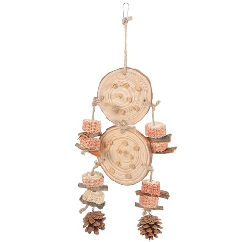 CIYODO Parrot Chewing Toy Holzspielzeug Für Vögel Kauspielzeug Für Wellensittiche Und Papageien Hängendes Spielzeug Zur Beschäftigung Und Beak Grinding Sicheres Langlebiges von CIYODO