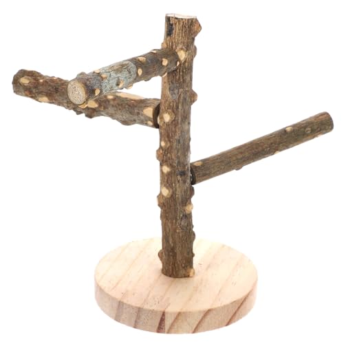 CIYODO Papagei Holzständer Vogel Sitzstange Spielzeug Käfig Zubehör Vogel Kauspielzeug Vogelständer Spielzeug für Papageien CIYODO Papagei Holzständer Vogel Sitzstange Spielzeug Käfig Zubehör Vogel Kauspielzeug Vogelständer Spielzeug für Papageien von CIYODO