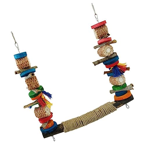 CIYODO Vogelspielzeug Für Wellensittiche Und Papageien Kletterstand Mit Stabiler Sitzstange Fördert Und Koordination Für Kleine Vögel Und Abenteuerlustige CIYODO Vogelspielzeug Für Wellensittiche Und Papageien Kletterstand Mit Stabiler Sitzstange Fördert Und Koordination Für Kleine Vögel Und Abenteuerlustige von CIYODO