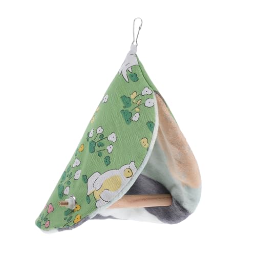 CIYODO Papagei warmes Nest warmes Papageiennest Papagei winterbett Vogel Kuschelhütte Winterbettversteck für Papageien Papagei warme Hängematte Vogelschlafhütte hölzern Green CIYODO Papagei warmes Nest warmes Papageiennest Papagei winterbett Vogel Kuschelhütte Winterbettversteck für Papageien Papagei warme Hängematte Vogelschlafhütte hölzern Green von CIYODO