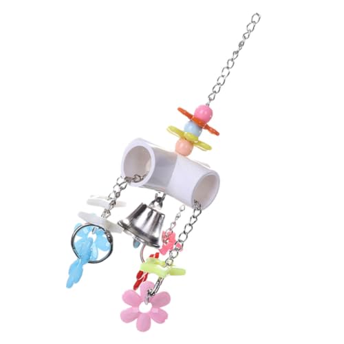 CIYODO Papagei Vogel Spielzeug Hängeglockenspielzeug Mit Blumenanhänger Kauspielzeug Für Käfig Vogelbeißspielzeug Unschädlich Material CIYODO Papagei Vogel Spielzeug Hängeglockenspielzeug Mit Blumenanhänger Kauspielzeug Für Käfig Vogelbeißspielzeug Unschädlich Material von CIYODO