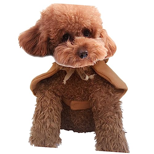 CIYODO Party-Hundekleidung hundemantel Dog Raincoat kleine hundekleidung Hundepullover Kleider Haustier-Cosplay-Kostüm Weihnachtsmantel für Haustiere Weihnachten Verwandlungs-Outfit Schal von CIYODO