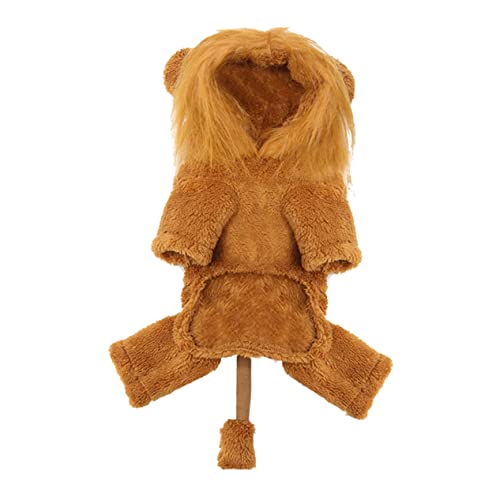 CIYODO Lovely Creative Pet Warm Coat Für Hunde Lustiges Löwenkostüm Kuscheliger Und Bequemer Anzug Für Festliche Anlässe Für Halloween Und Partys CIYODO Lovely Creative Pet Warm Coat Für Hunde Lustiges Löwenkostüm Kuscheliger Und Bequemer Anzug Für Festliche Anlässe Für Halloween Und Partys von CIYODO