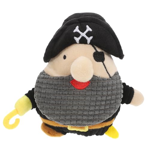 CIYODO Piratenkapitän Plüschspielzeug für Hunde Interaktives Kauspielzeug mit Geräuschen Langlebig und Sicher für Welpen für Zahnpflege und Beschäftigung für Geeignet von CIYODO