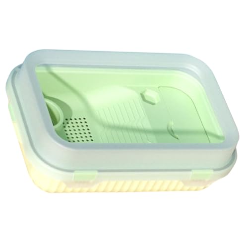 CIYODO Plastikbox Schildkröte Reptilien Panzer Behälter für Schildkrötengehege Indoor-Schildkrötenbecken Hitze Wasser- Schildkrötenplattform aus Kunststoff Lebensraum für Schildkröten pp von CIYODO