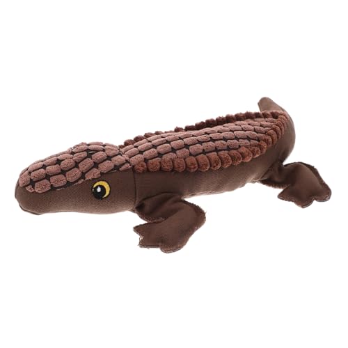 CIYODO Plüsch Alligator Hundespielzeug mit Quietschfunktion Kauspielzeug für Interaktives Geeignet für Kleine und Große Hunde Robust und Langlebig Fördert Aktives Training und von CIYODO
