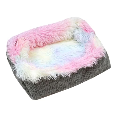 CIYODO Plüsch Katzenbett Matte Kuschelkissen und Faltbares Haustierbett für Kleine Katzen und Hunde Bunte Tie Dye Muster und Bequem Wäschesack CIYODO Plüsch Katzenbett Matte Kuschelkissen und Faltbares Haustierbett für Kleine Katzen und Hunde Bunte Tie Dye Muster und Bequem Wäschesack von CIYODO
