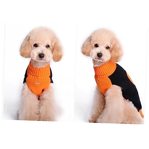 CIYODO Pullover Haustierkleidung Kürbisse Aus Wolle Halloweenkostüm Welpen-Outfits Kleine Hunde-Outfits Halloween-kürbis-kostüm Haustier Kürbis Halloween-haustierbekleidung Kleider Lustig von CIYODO