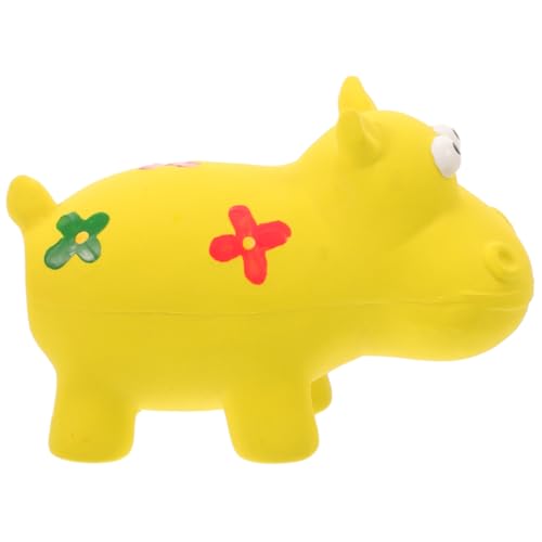 CIYODO Quietschendes Unzerstörbares Hippo Hundespielzeug aus Strapazierfähigem Material Kleines Kauspielzeug für Interaktives Training und Beißfreudige Hunde Fördert Beschäftigung und CIYODO Quietschendes Unzerstörbares Hippo Hundespielzeug aus Strapazierfähigem Material Kleines Kauspielzeug für Interaktives Training und Beißfreudige Hunde Fördert Beschäftigung und von CIYODO